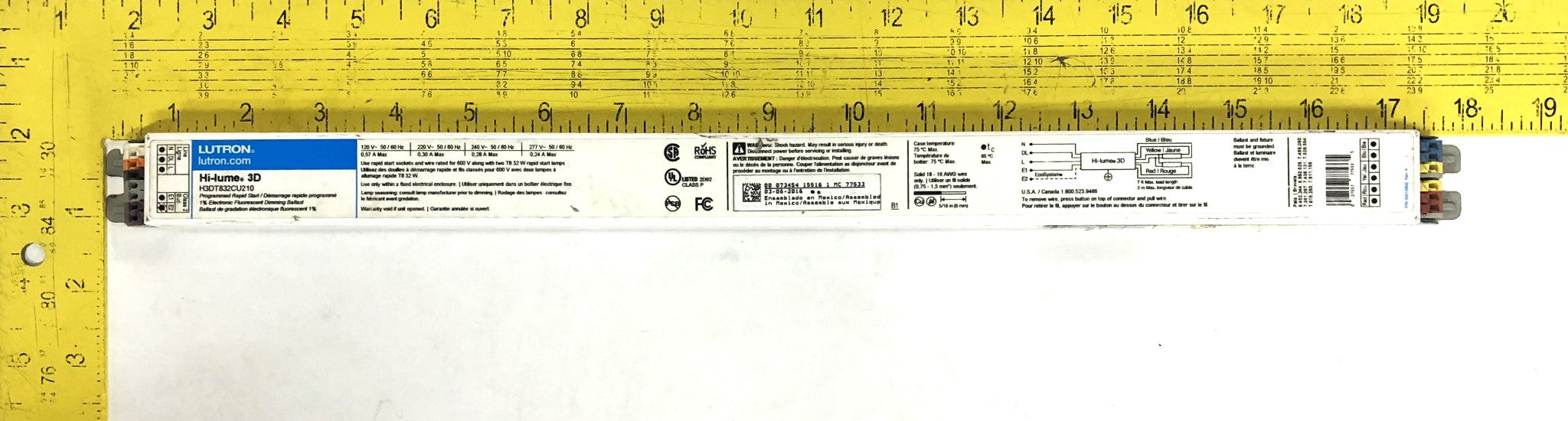 Lutron Hi-Lume 3D Programmable Rapid Start Dimming Ballast H3DT832CU210 NOS