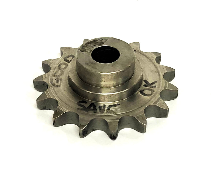 Unbranded 0.76 Inch Bore Roller Chain Sprocket 15 Tooth NOS
