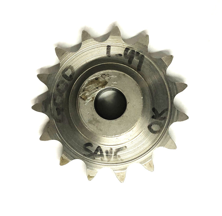 Unbranded 0.76 Inch Bore Roller Chain Sprocket 15 Tooth NOS