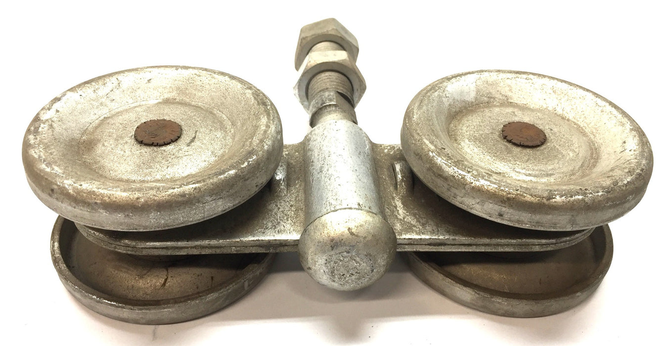 Unbranded Steel 3" Wheel Diameter Track Roller Assembly NOS