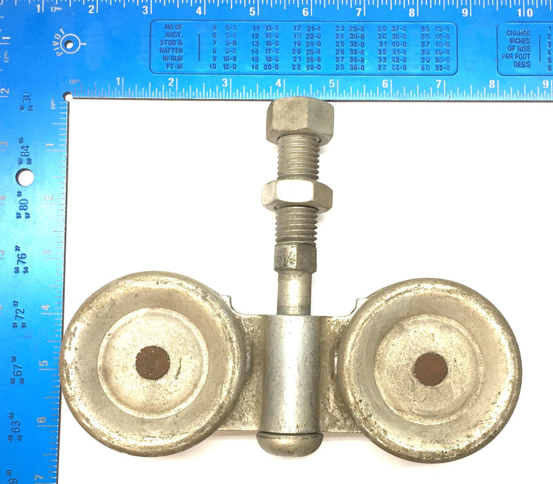 Unbranded Steel 3" Wheel Diameter Track Roller Assembly NOS