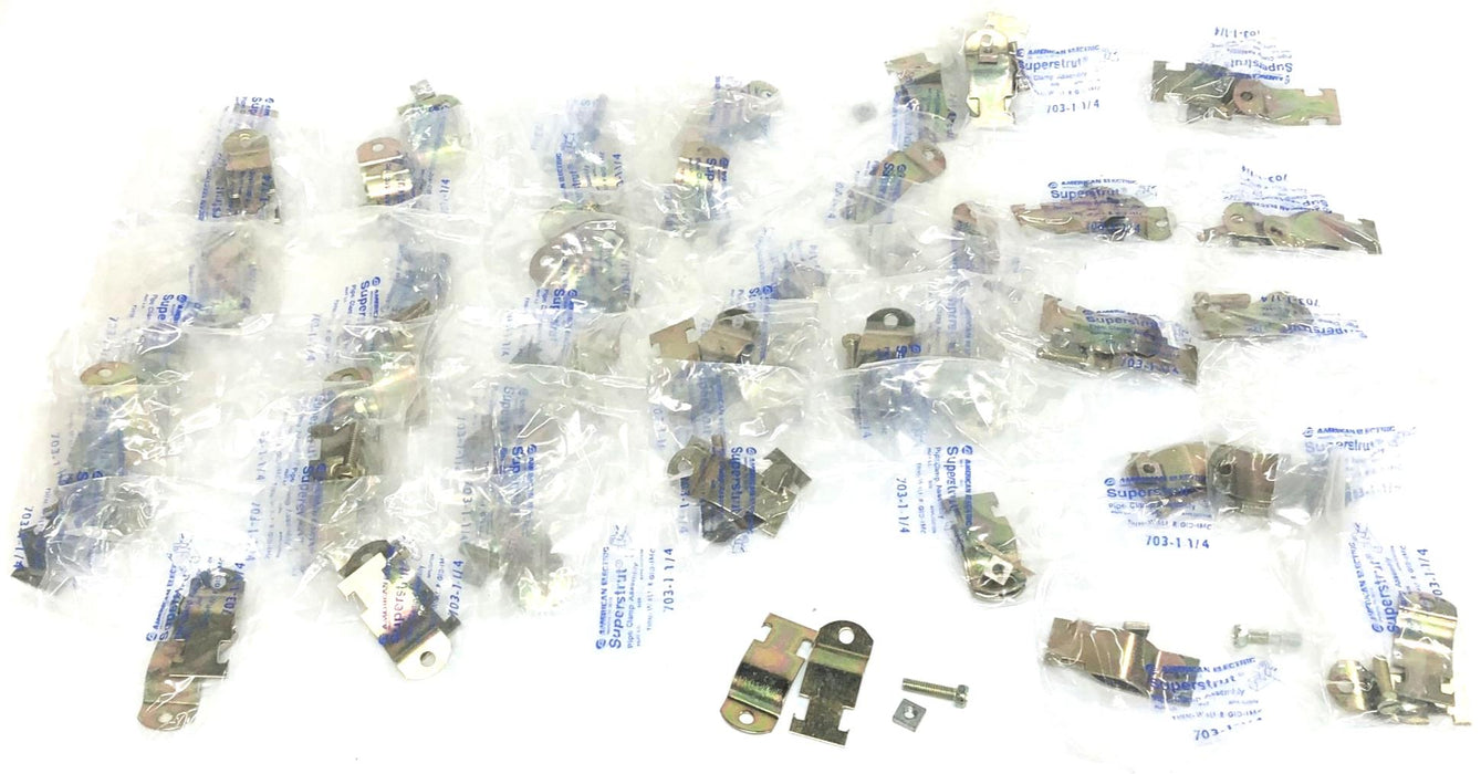 Thomas & Betts Superstrut Rigid Pipe Clamp Assembly 703-1-1/4 [Lot of 40] NOS