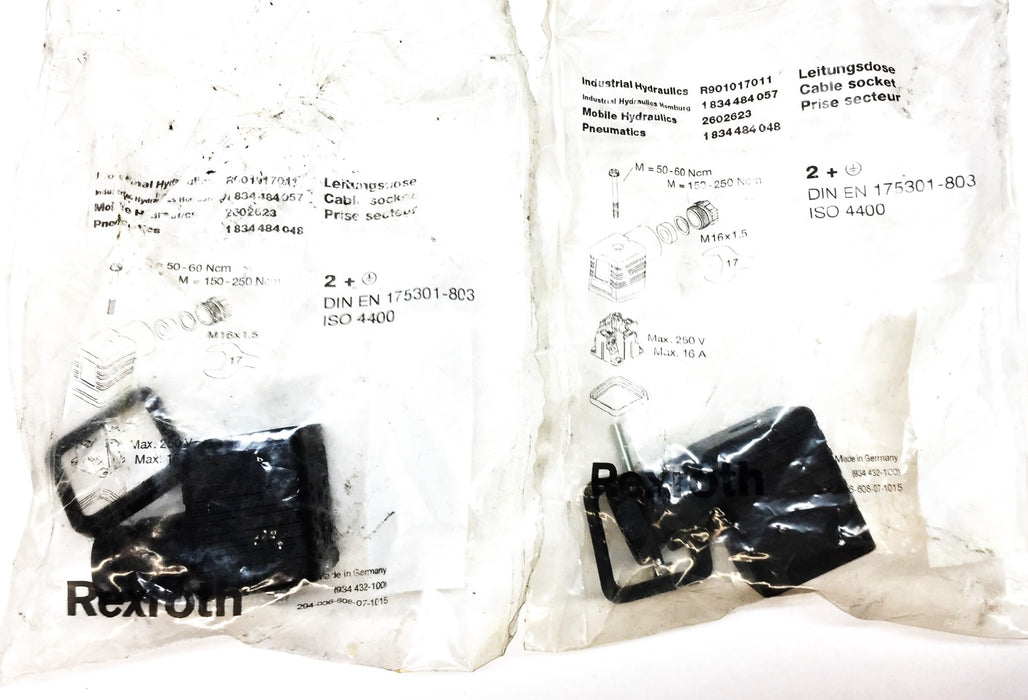 Rexroth Connection Socket 901017011 [Lot of 2] NOS