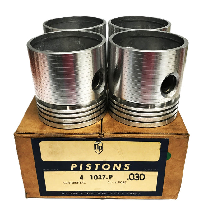 NP Aluminum Alloy Piston 1037-P (.030) [Lot of 4] NOS
