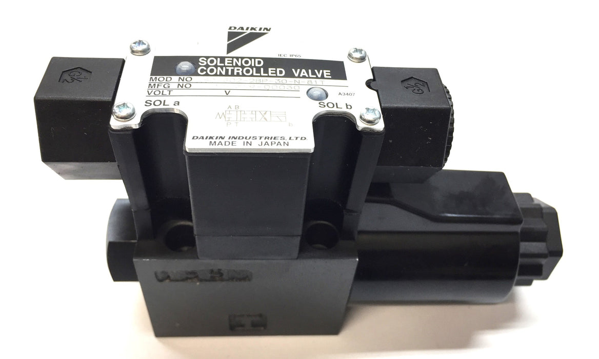 Daikin DC24 Solenoid Control Valve KSO-G02-2BP-30-N-81T (360021900030) NOS