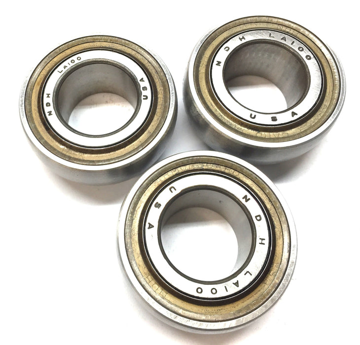 NDH Insert Roller Bearing LA100 (No Box/No Collar) [Lot of 3] NOS