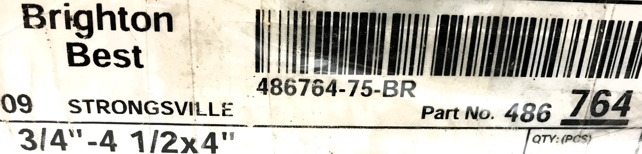 Brighton Best 3/4"-4 1/2 x 4" Hex Lag Screw 307A 486764 [Lot of 5] NOS