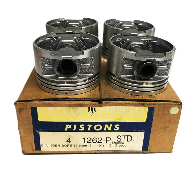 NP Slipper Skirt Type Piston 1262-P [Lot of 4] NOS