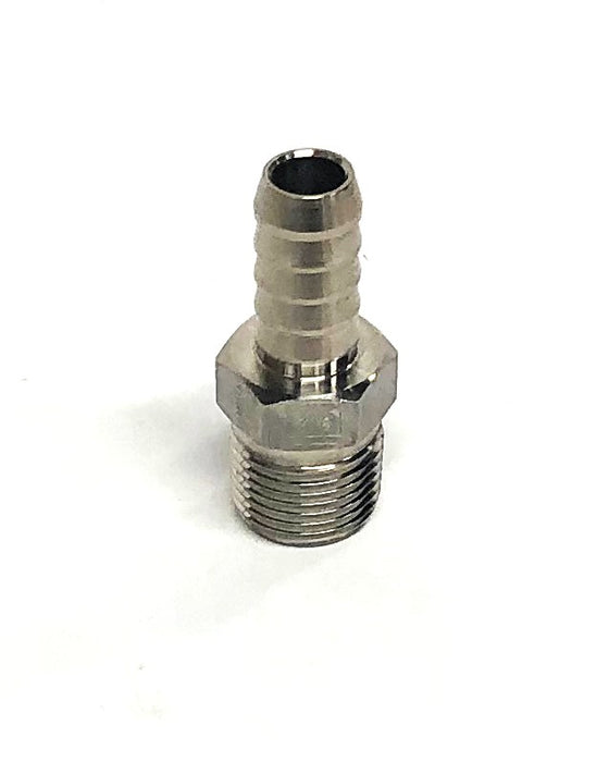 McMaster-Carr 3/8 Inch Type 316 Stainless Steel Barbed Hose Fitting 53505K68 NOS