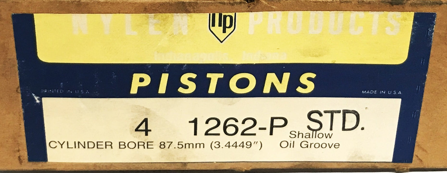 NP Slipper Skirt Type Piston 1262-P [Lot of 4] NOS