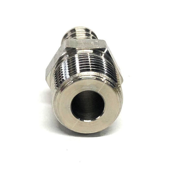McMaster-Carr 3/8 Inch Type 316 Stainless Steel Barbed Hose Fitting 53505K68 NOS