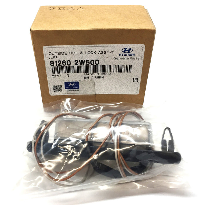 Hyundai Outside Handle and Lock Assembly T/Lid 81260 2W500 *OEM Sealed* NOS