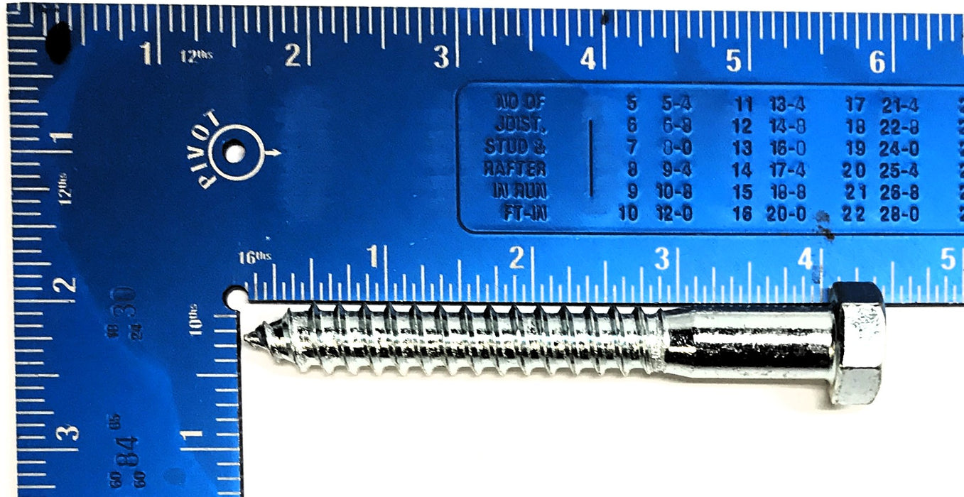 Brighton Best Box of (125) 1/2-6 x 4" Hex Lag Screw 307A 486564 NOS