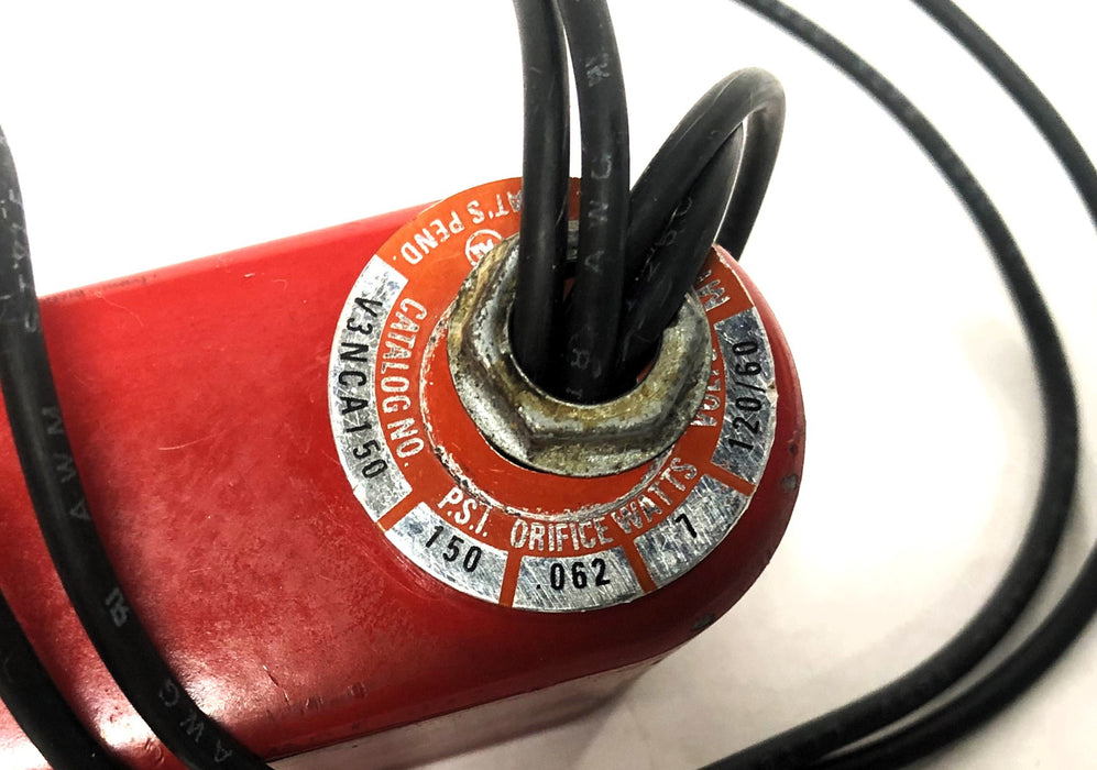 Allenair 150 PSI 0.062 Orifice 7 Watt 120/60 Volt Solenoid Valve V3NCA150 USED