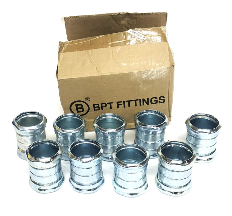 Bridgeport 2 Inch Steel EMT Compression Type Coupling 265 [Lot of 9] NOS