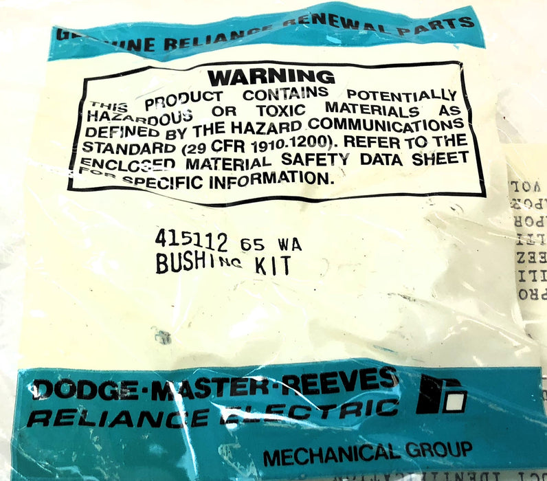 Dodge Master Reeves Bushing Kit 415112 65 WA NOS