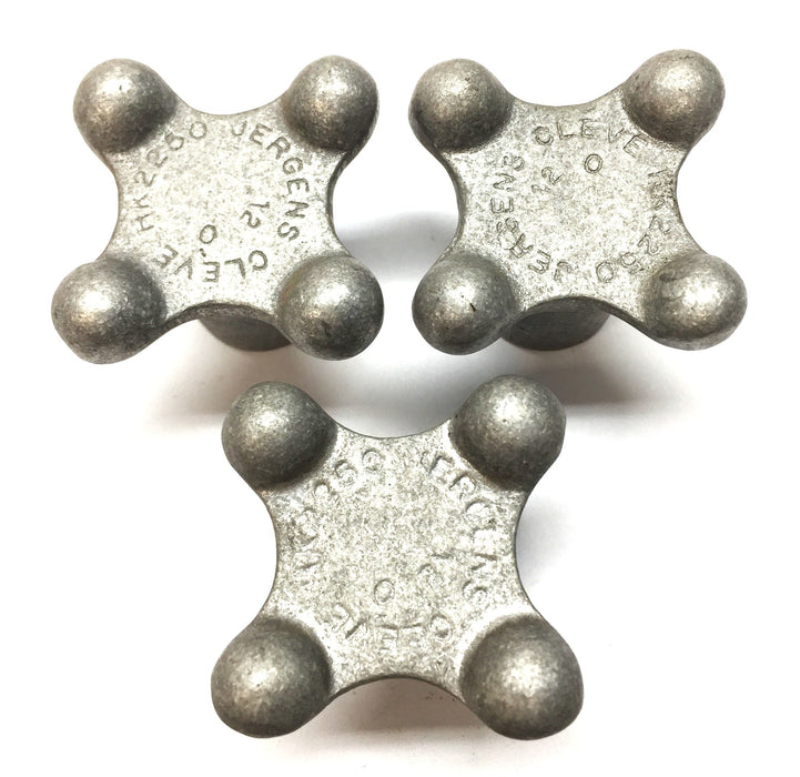 Jergens 4-Point Cast Aluminum Knob HK2250 [Lot of 3] NOS