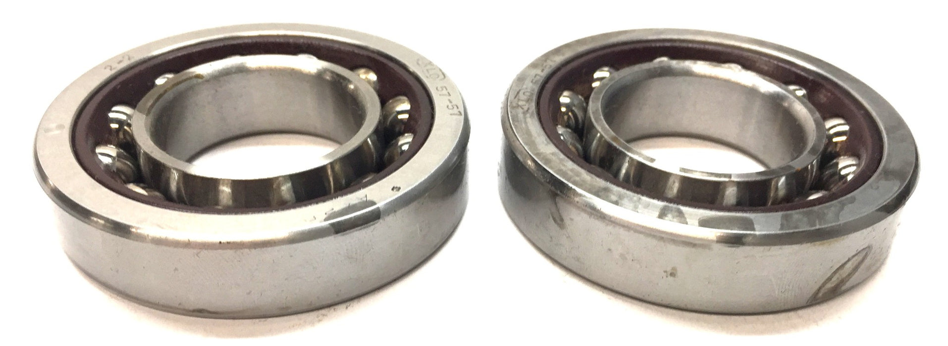 MRC Angular Contact Roller Ball Bearing Set (2pcs) XLO57-57 (05) (No Box) NOS
