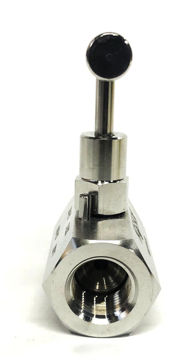 NoShok 1/2 Inch NPT F-F Soft Seat 316SS Needle Valve 504-FFS NOS