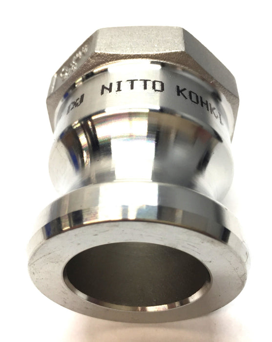 Nitto Kohki 1-1/4" Stainless Steel Lever Lock Cupla LA-10TPF-SUS NOS