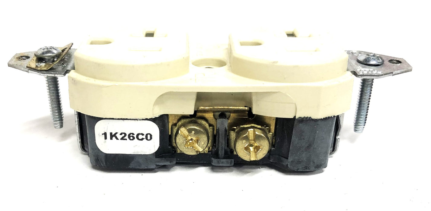 Leviton 20A-125V Brass Floor Box Assembly 022-25349-TFB NOS