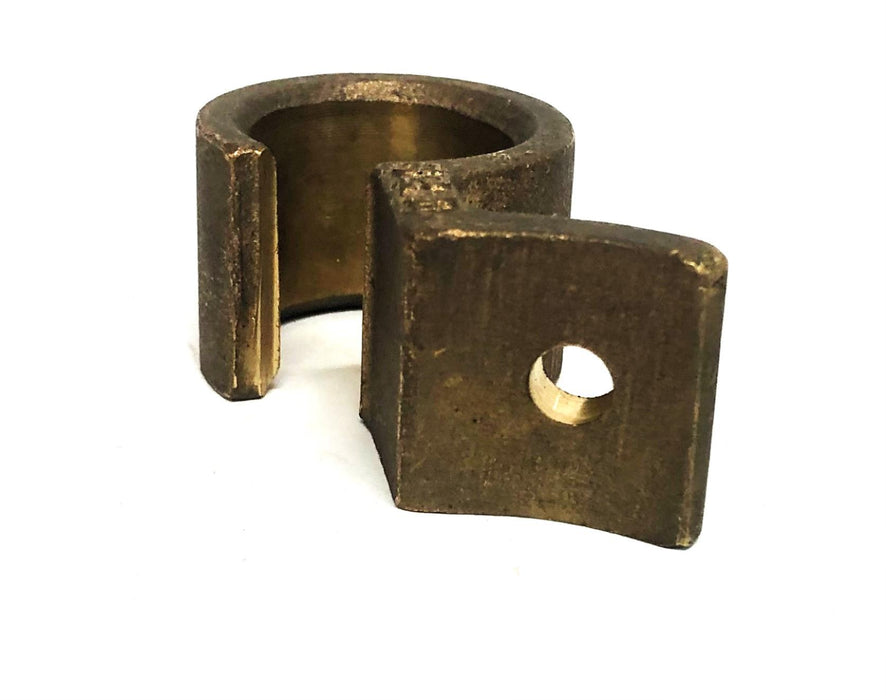 Unbranded Brass Tube Bracket 1X2.09 Inch [Lot of 4] NOS