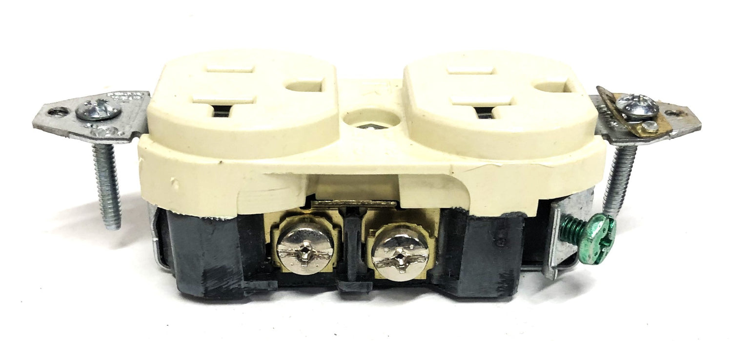 Leviton 20A-125V Brass Floor Box Assembly 022-25349-TFB NOS
