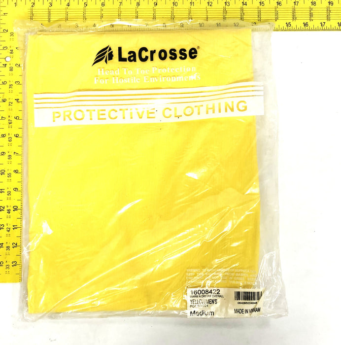 LaCrosse Medium Yellow Men's Warm N Dry P/F Overall 16008422 (604324) NOS