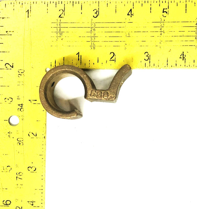 Unbranded Brass Tube Bracket 1X2.09 Inch [Lot of 4] NOS
