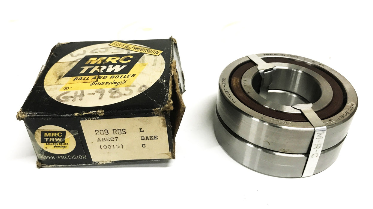 MRC Angular Contact Ball Bearing Pair 208RDS-ABEC7 NOS