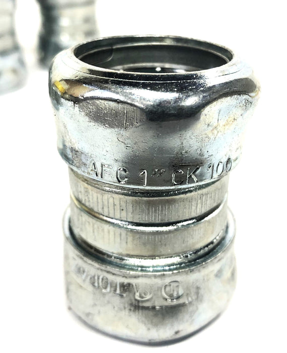AFC Fittings 1 Inch Steel EMT Compression Couplings CK100 [Lot of 16] NOS