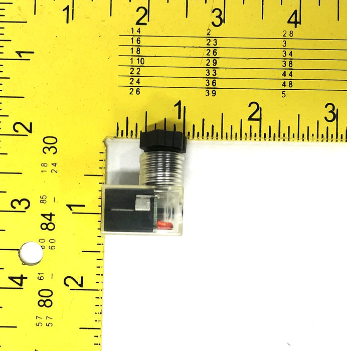 Parker 3 Pin 24VAC LED Solenoid Coil Connector PS294679BP [Lot of 2] NOS