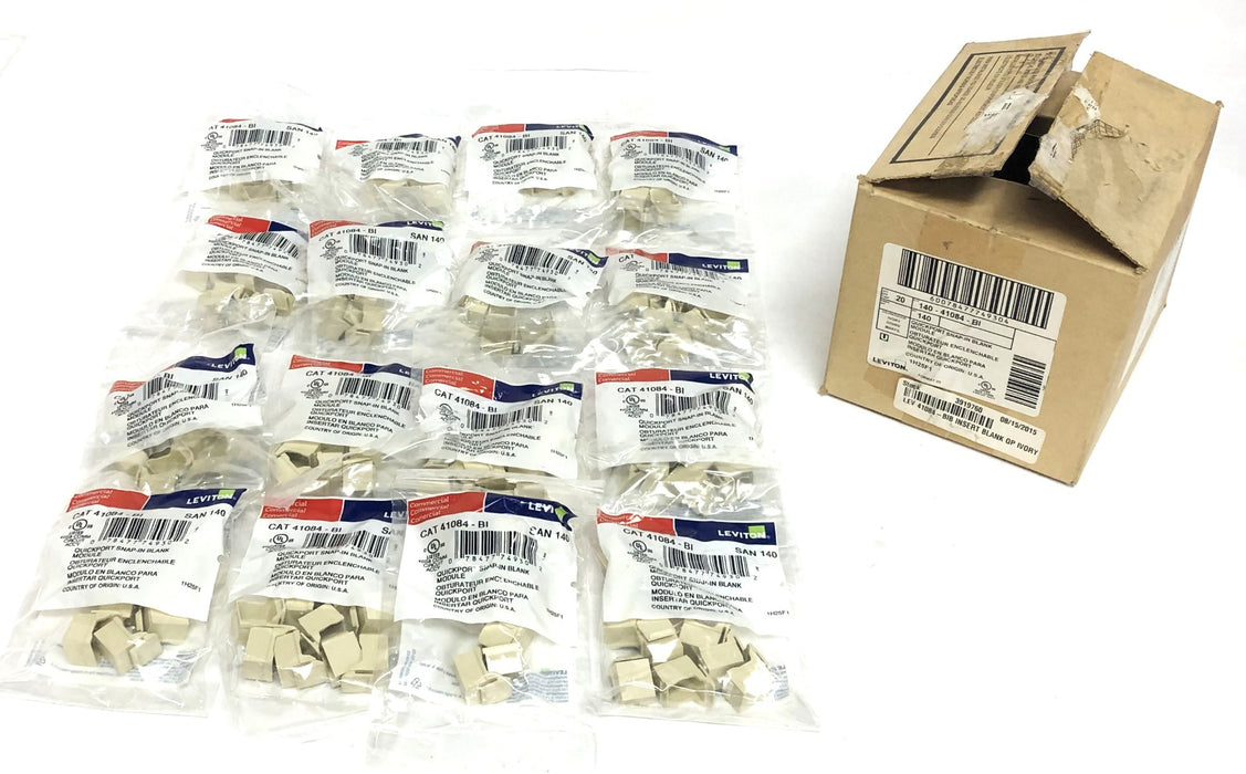 Leviton 10 Pack Quickport Snap-In Blank Module 140-41084-BI [Lot of 16] NOS