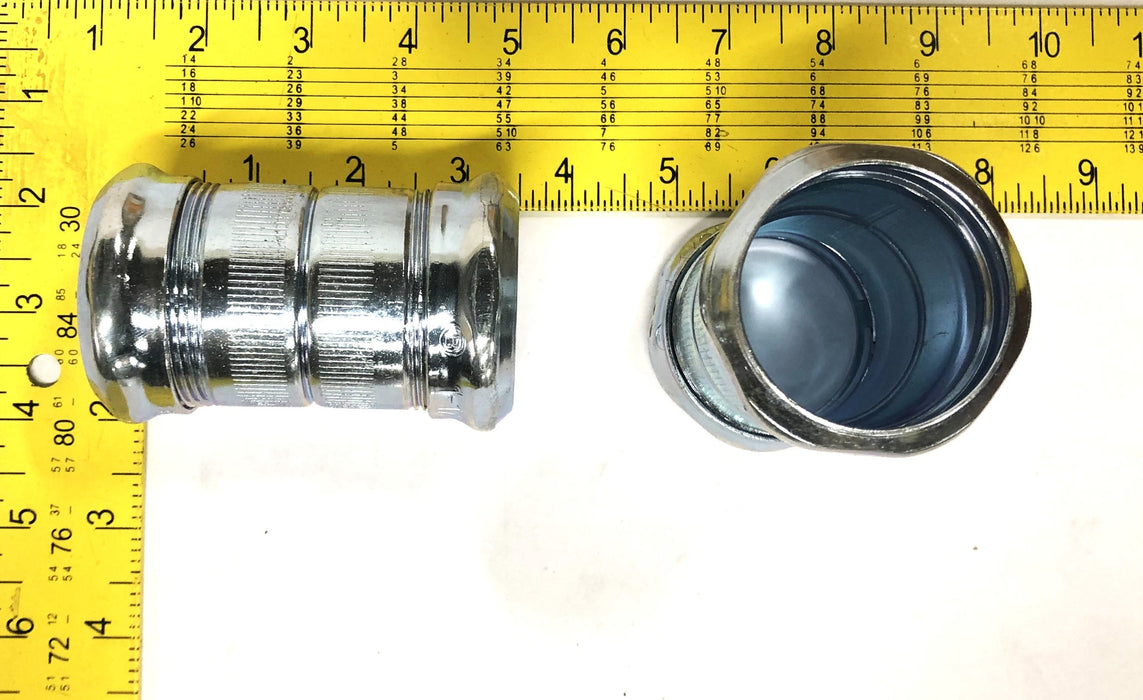 Bridgeport 1-1/2 Inch Steel EMT Compression Type Coupling 264 [Lot of 18] NOS