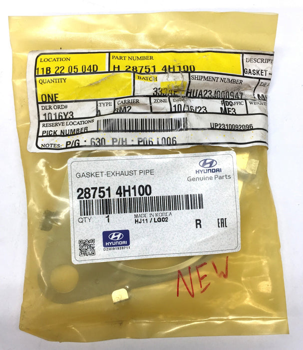 Hyundai Exhaust Pipe Gasket 28751 4H100 NOS