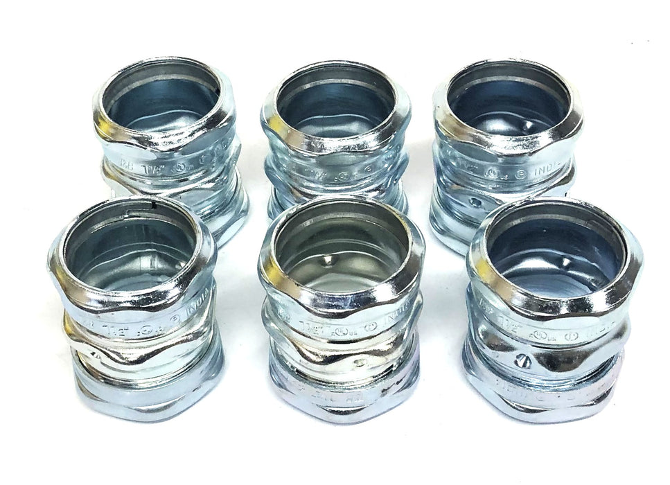 Thomas & Betts Compression Type Coupling 1-1/2 Inch [Lot of 6] NOS