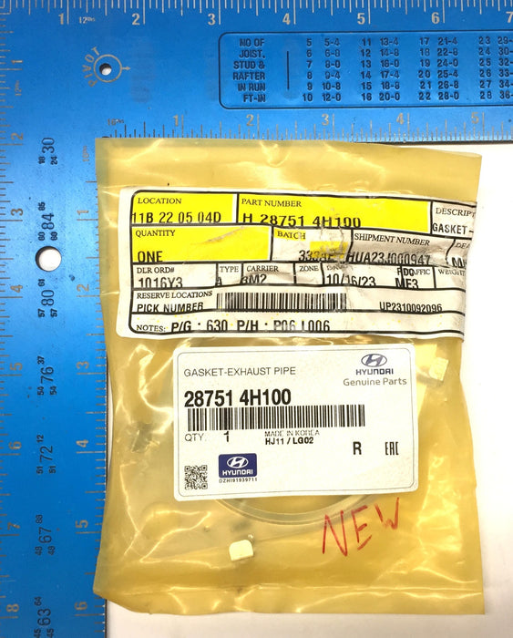 Hyundai Exhaust Pipe Gasket 28751 4H100 NOS