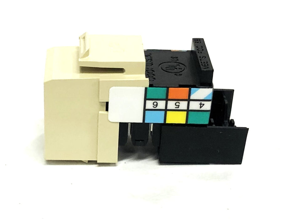 Leviton Ivory Voice Grade Snap-In Jack C20-41106-RI6 [Lot of 10] NOS