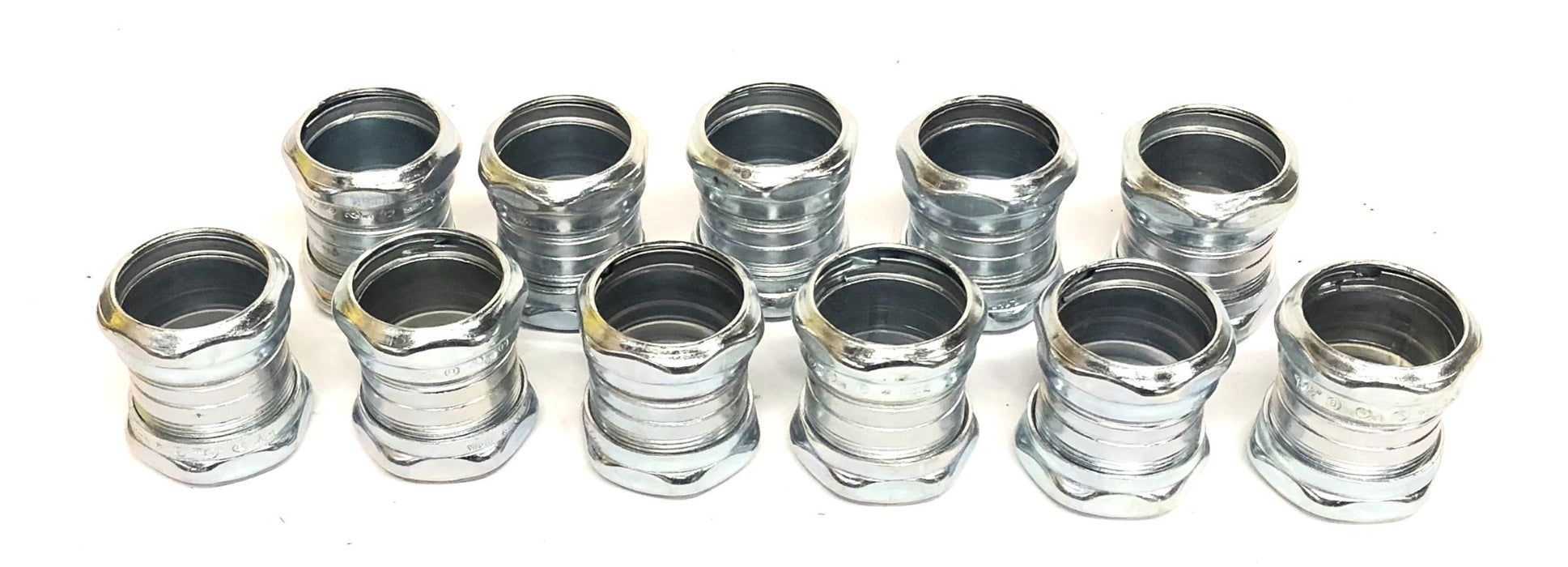 Bridgeport Compression Type Coupling 1-1/2 Inch [Lot of 11] NOS