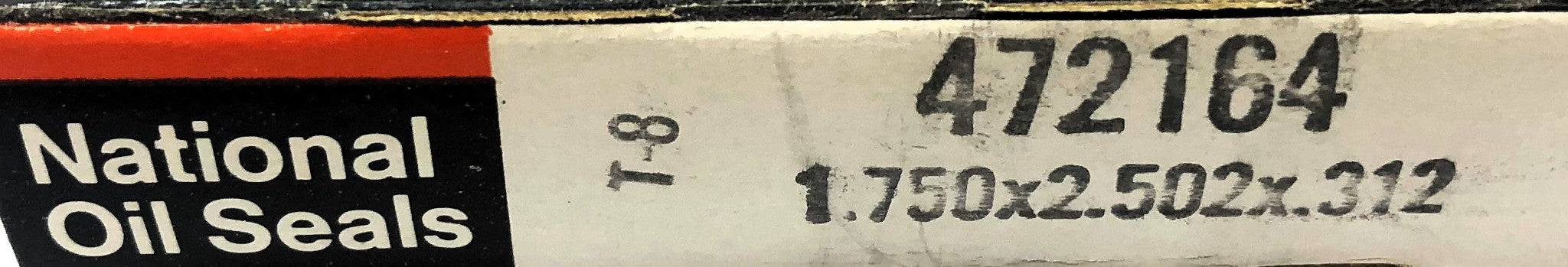 National 1.750" x 2.502" x 0.312" Oil Seal 472164 [Lot of 2] NOS