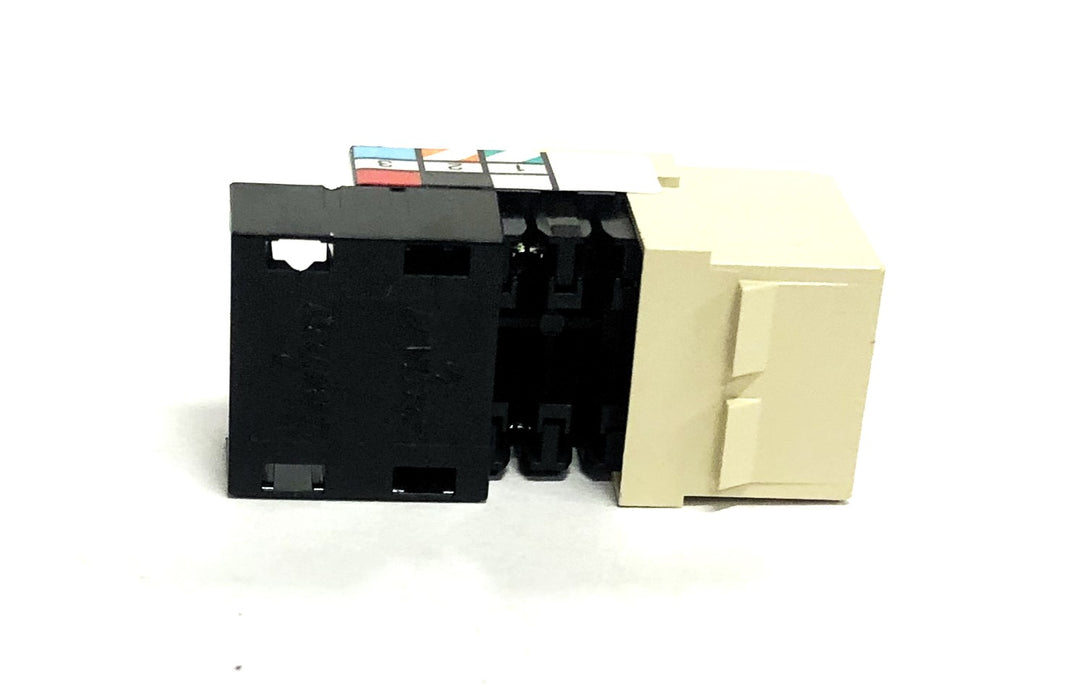 Leviton Ivory Voice Grade Snap-In Jack C20-41106-RI6 [Lot of 10] NOS