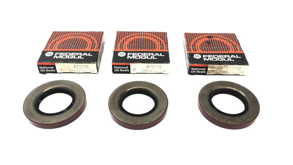 National 1.437" x 2.502" x 0.312" Oil Seal 473226 [Lot of 3] NOS