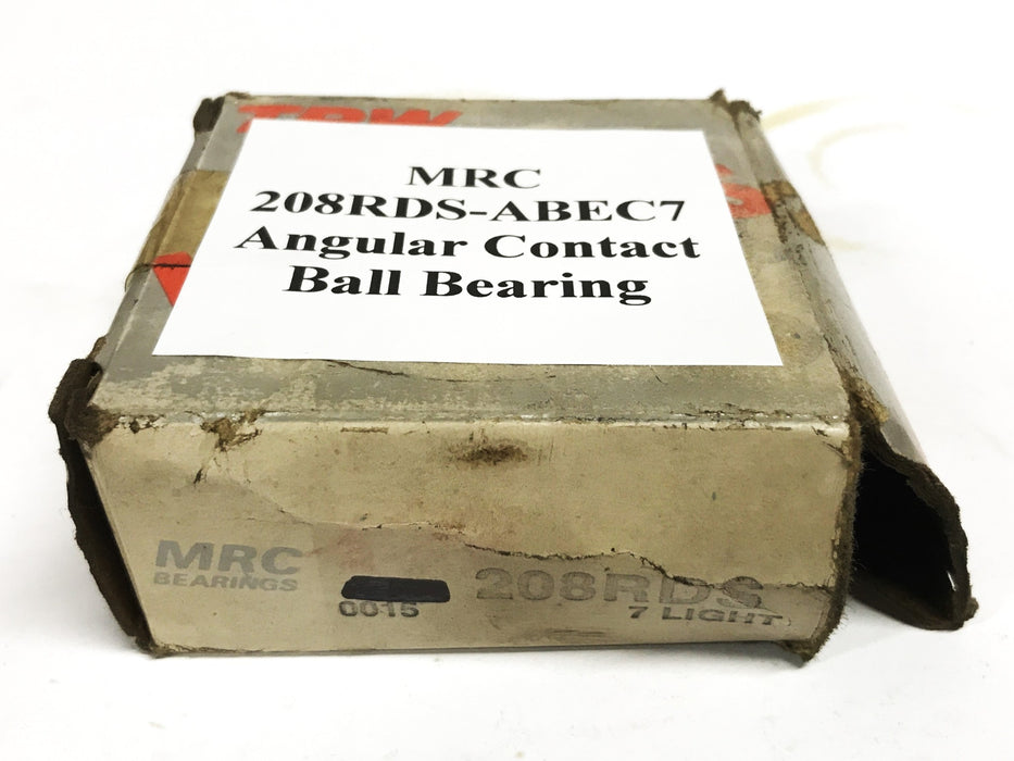 MRC Angular Contact Ball Bearing (Single Bearing) 208RDS-ABEC7 NOS