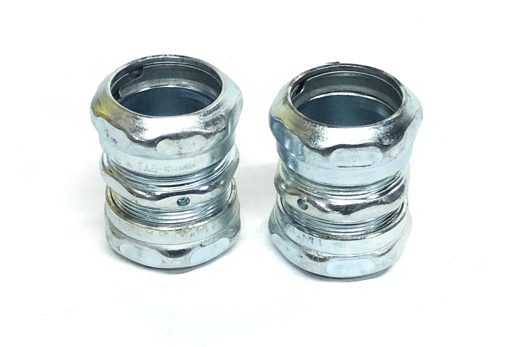 Thomas & Betts Compression Type Coupling 1-1/4 Inch [Lot of 2] NOS