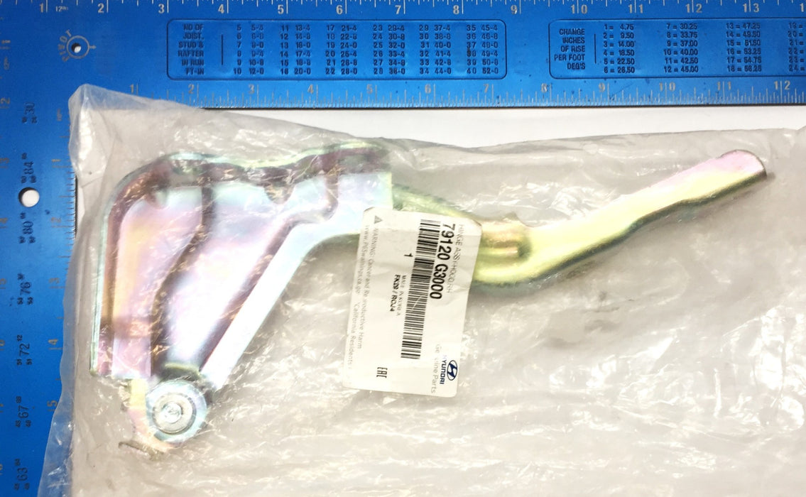 Hyundai Right-Hand Hood Hinge Assembly 79120 G3000 NOS