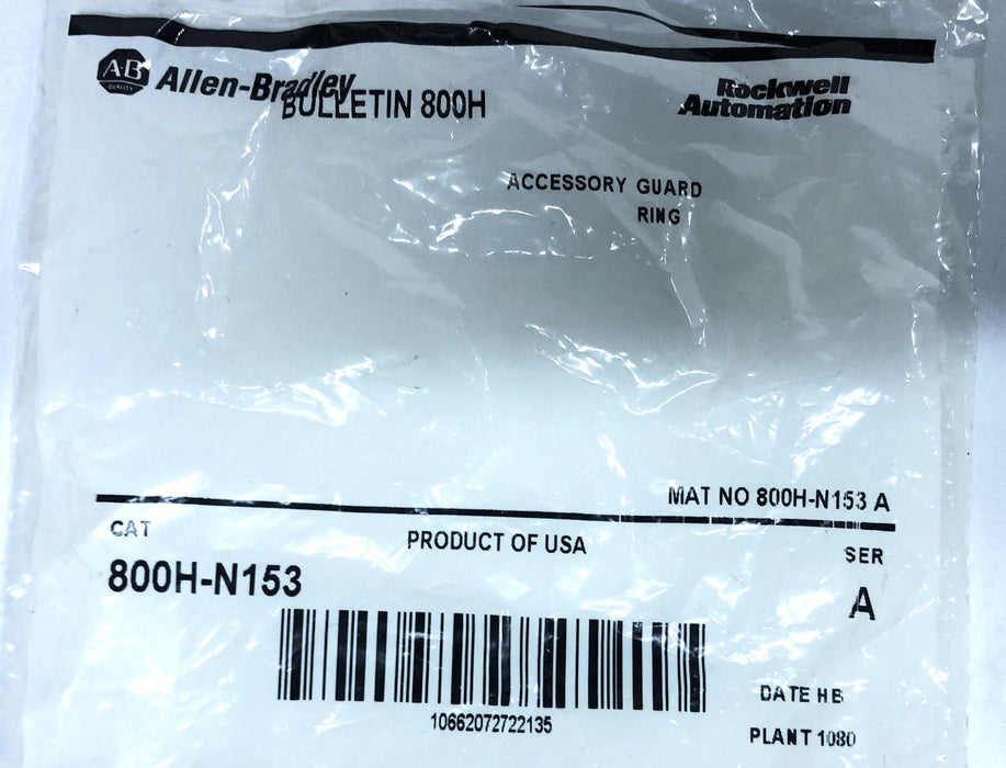 Allen-Bradley Accessory Guard Ring 800H-N153 NOS