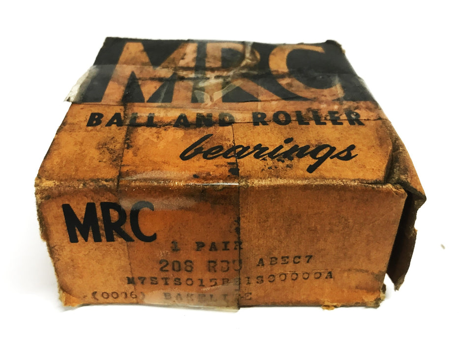 MRC Angular Contact Ball Bearing Pair 208RDU-ABEC7 NOS