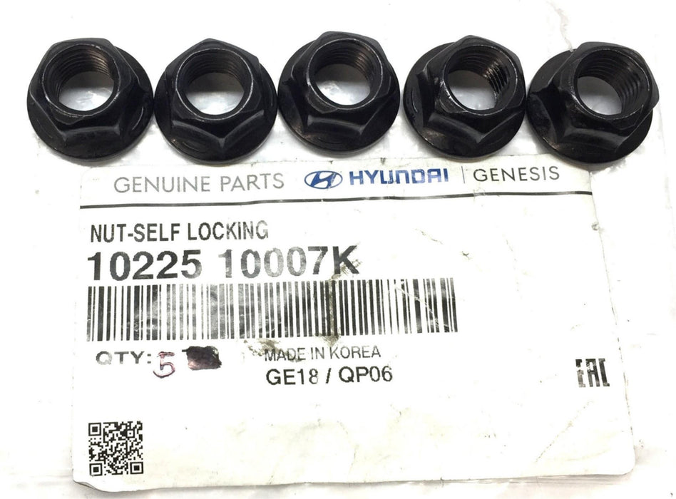 Hyundai Outer Tie Rod Castle Locking Nut 10225 10007K [Lot of 5] NOS