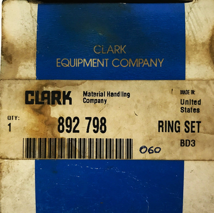 Clark Forklift .060 Ring Set 892-798 NOS