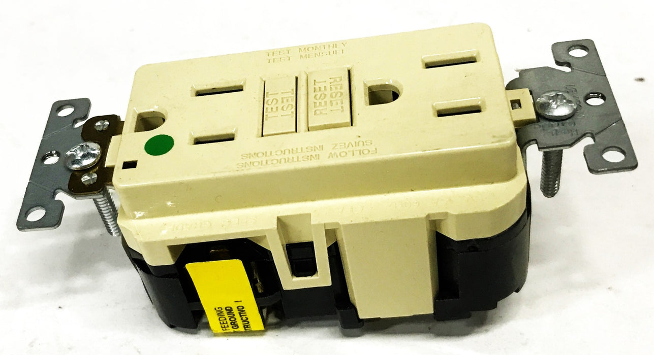 Leviton Ivory Hospital Grade Self-Test Receptacle MGFN1-HGI NOS